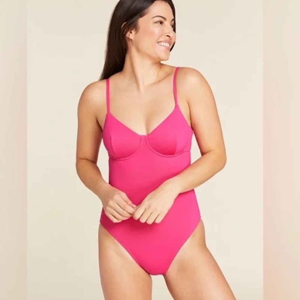 Andie Hot Pink One-Piece Swimsuit